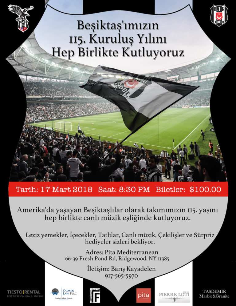 Beşiktaş’ımızın 115. Kuruluş Yılını Hep Beraber Kutluyoruz